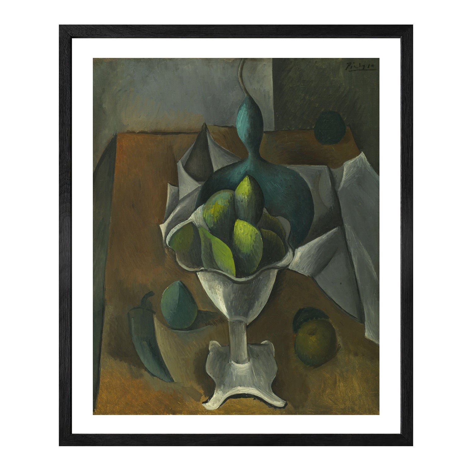 Pablo Picasso Wall Art Fruit Dish Poster Framed Art