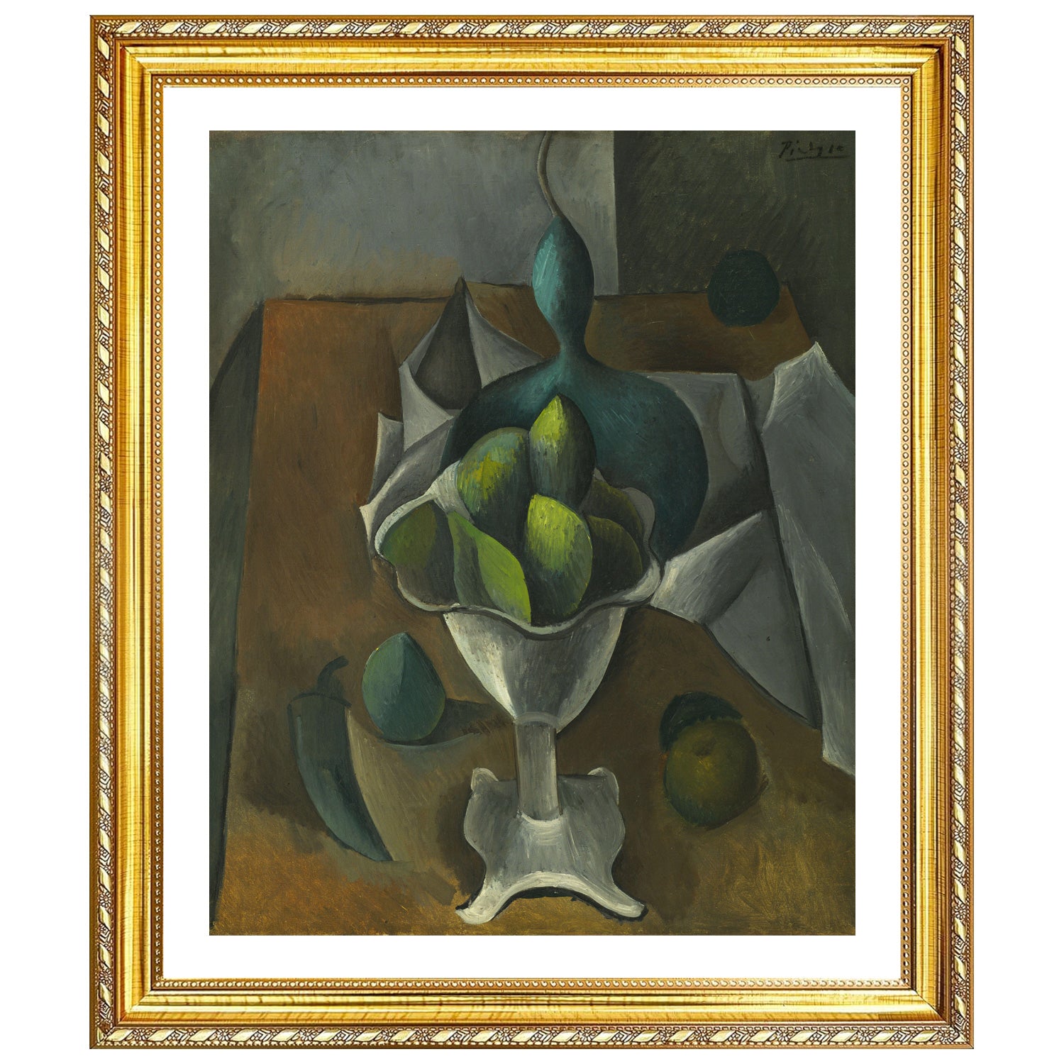 Pablo Picasso Wall Art Fruit Dish Poster Framed Art