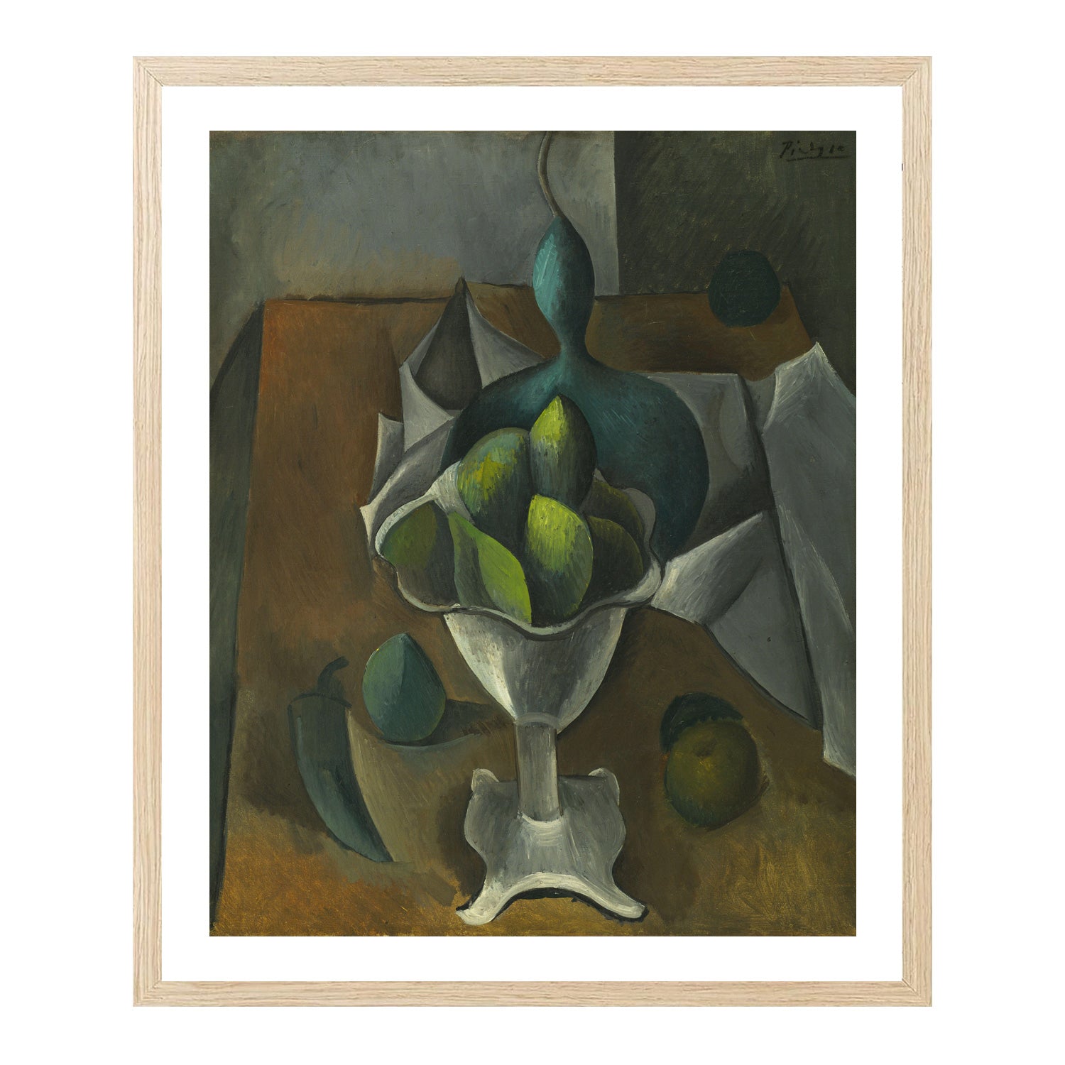 Pablo Picasso Wall Art Fruit Dish Poster Framed Art