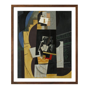 Pablo Picasso Wall Art Card Player Poster Framed Art
