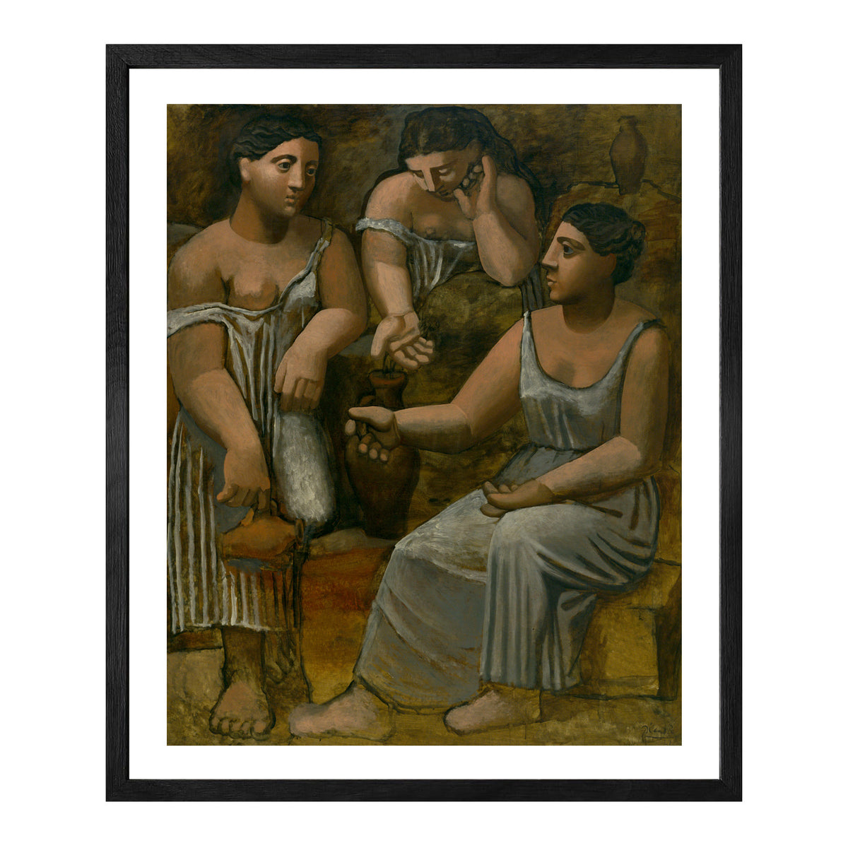 Pablo Picasso Wall Art Three Women At A Fountain Poster Framed Art