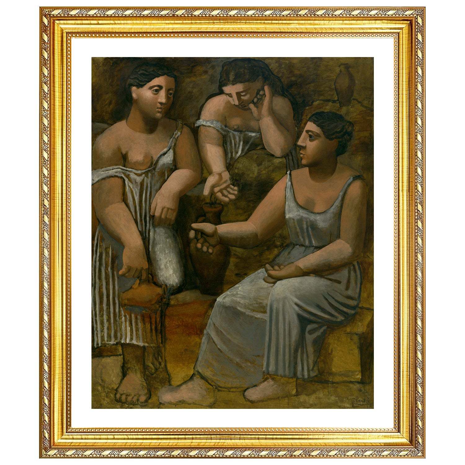 Pablo Picasso Wall Art Three Women At A Fountain Poster Framed Art