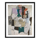 Pablo Picasso Wall Art Fruit Dish Bottle and Violin Poster Framed Art