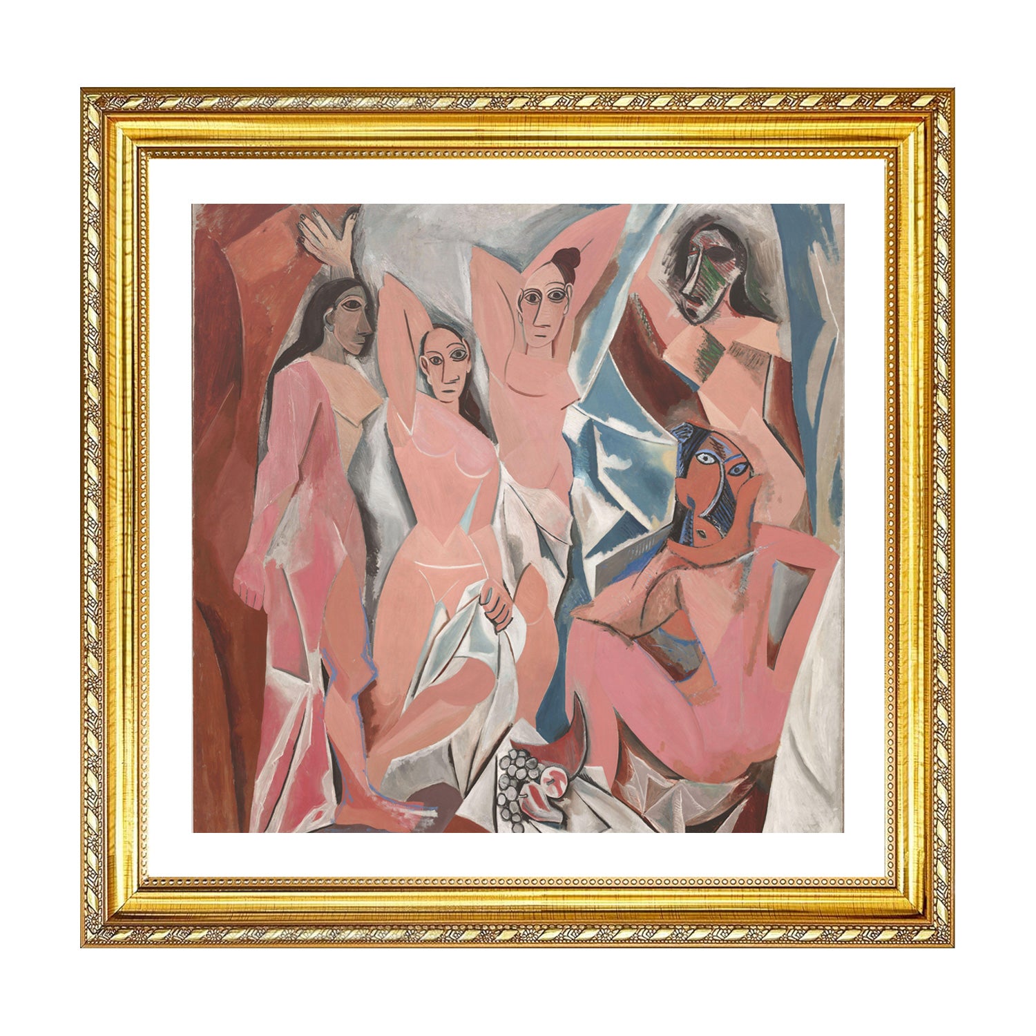 Pablo Picasso Wall Art The Young Ladies of Avignon Poster Framed Art