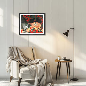 Pablo Picasso Wall Art Still Life With Glass Under the Lamp Poster Framed Art