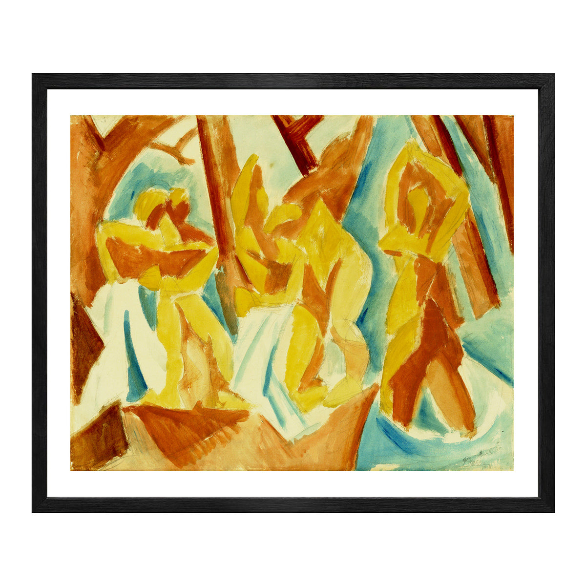 Pablo Picasso Wall Art Bathers In A Forest Poster Framed Art