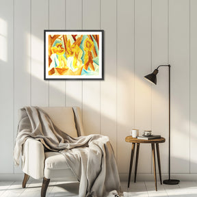 Pablo Picasso Wall Art Bathers In A Forest Poster Framed Art