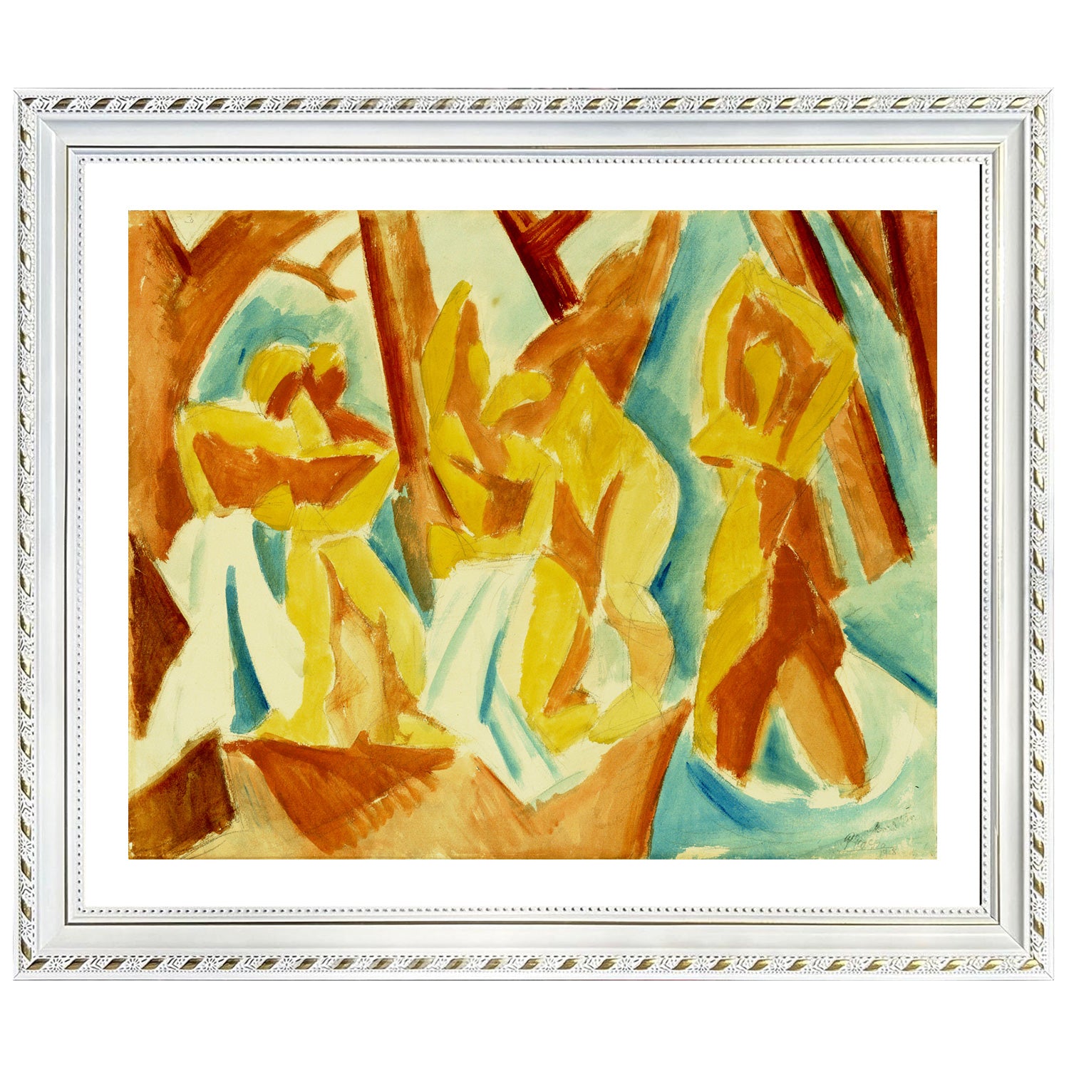 Pablo Picasso Wall Art Bathers In A Forest Poster Framed Art