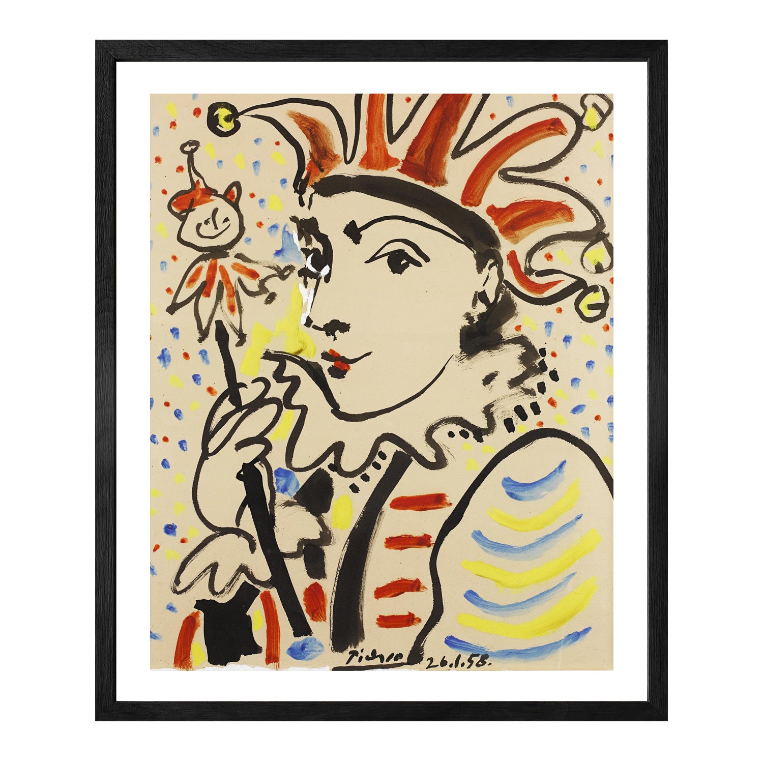Pablo Picasso Wall Art Flute Player Poster Framed Art