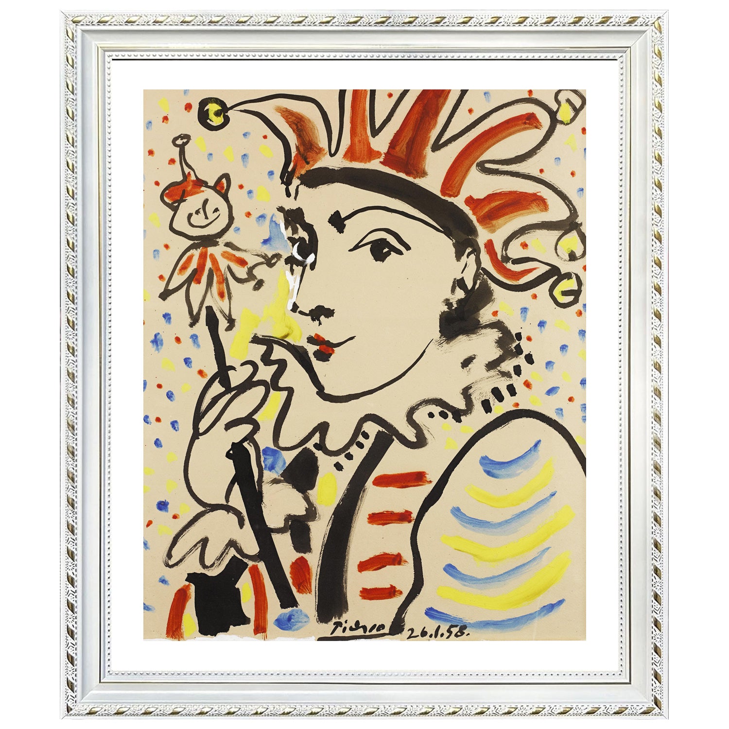 Pablo Picasso Wall Art Flute Player Poster Framed Art