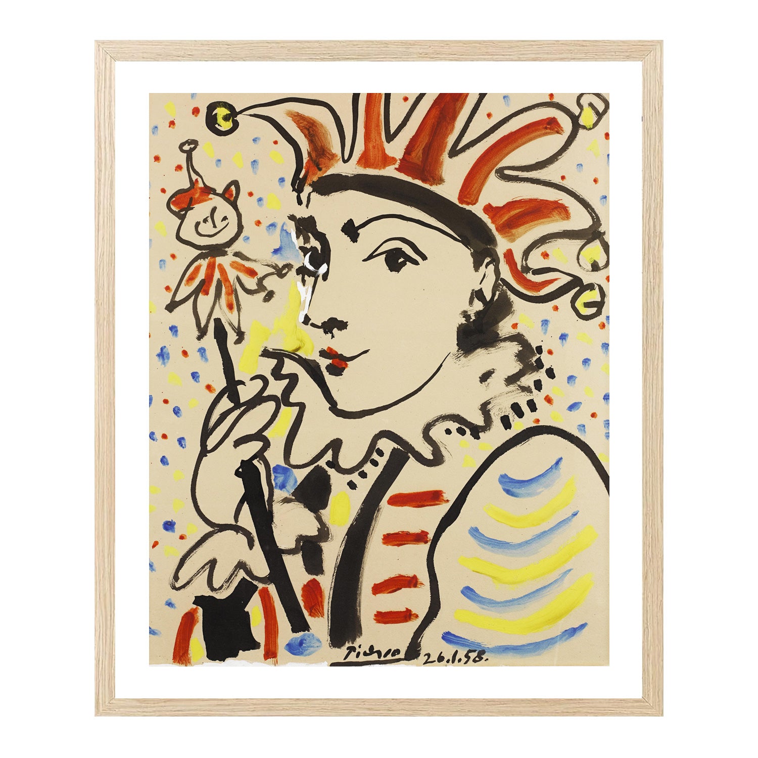 Pablo Picasso Wall Art Flute Player Poster Framed Art