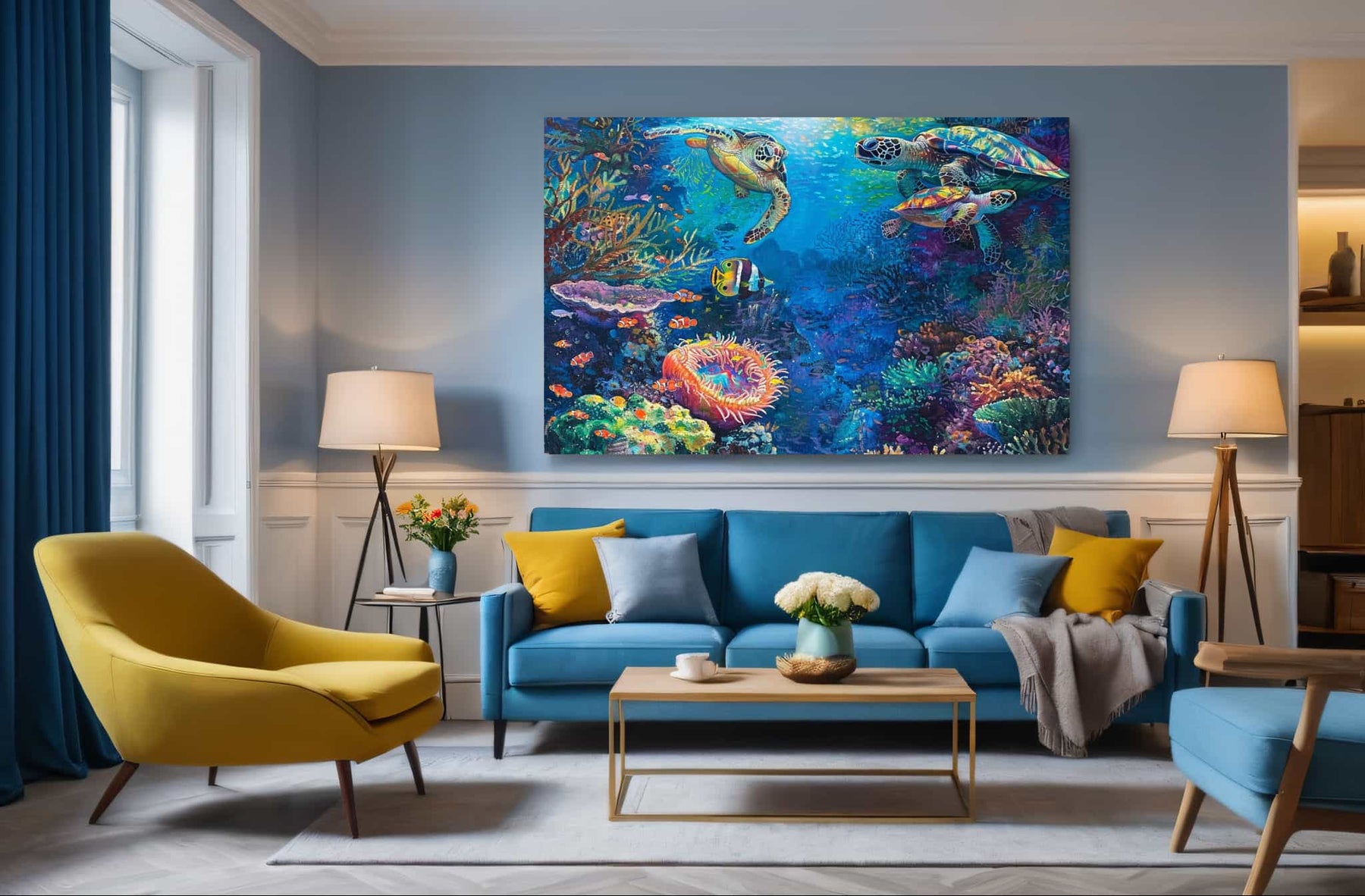 Sea Turtle Canvas Art