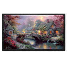 Bridge On River Canvas Art