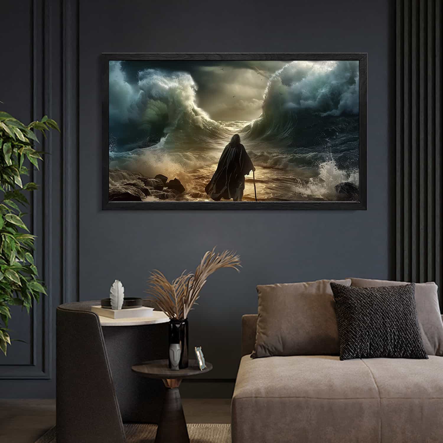 Moses Parting The Water Canvas Art