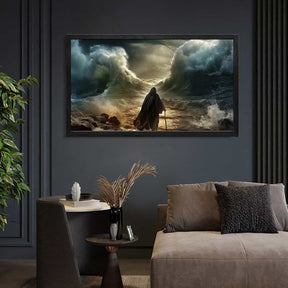 Moses Parting The Water Canvas Art