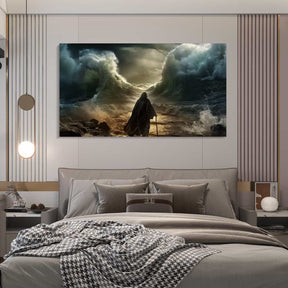 Moses Parting The Water Canvas Art
