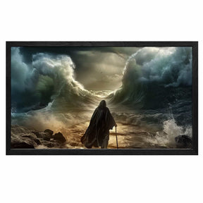 Moses Parting The Water Canvas Art