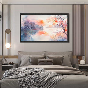 Sunset River Canvas Art