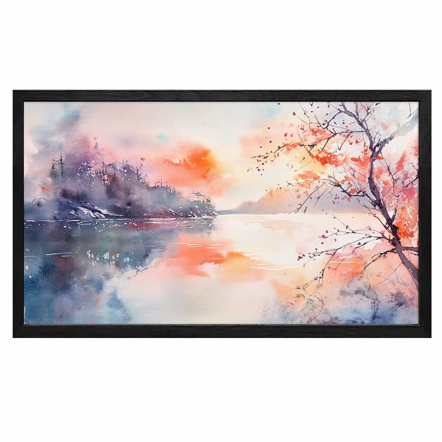 Sunset River Canvas Art