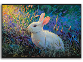 Cute rabbit in the grass