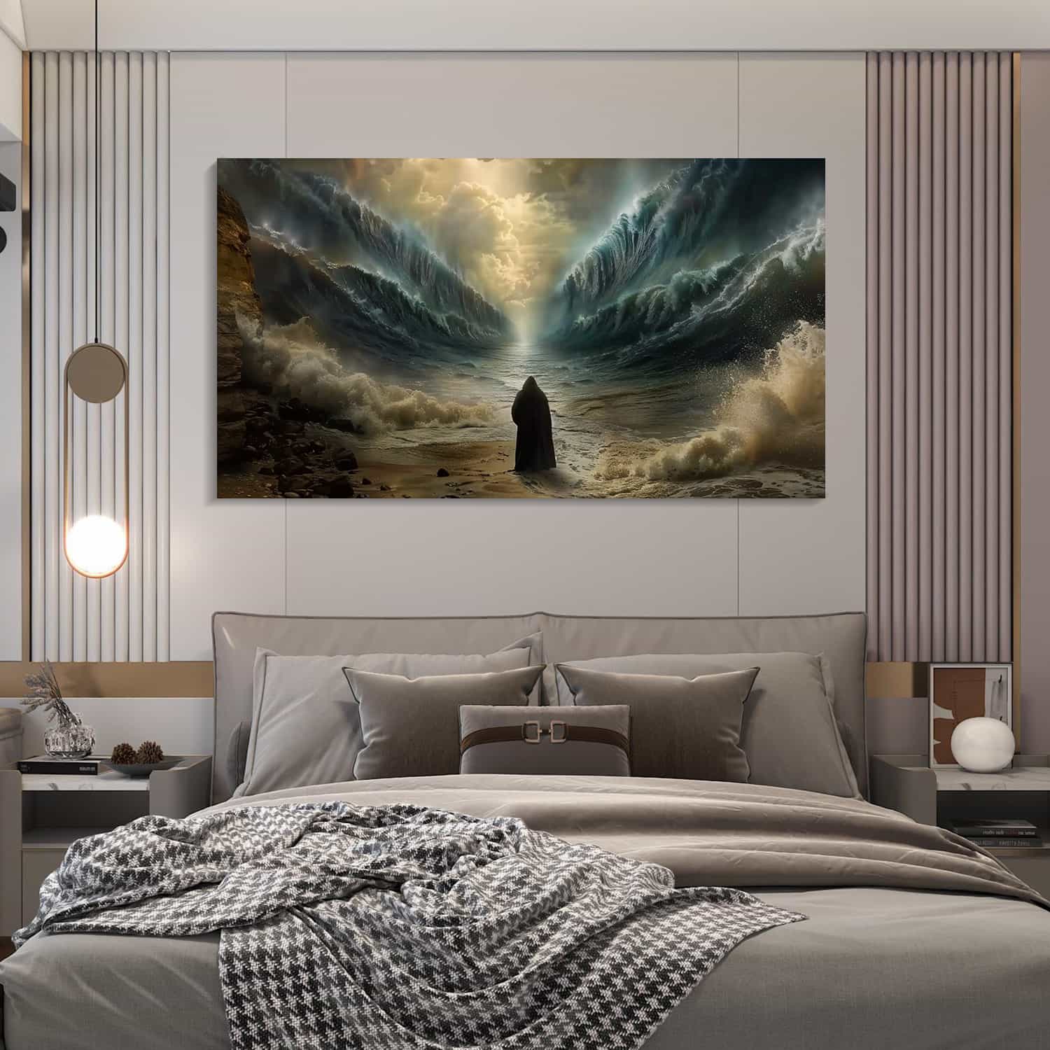 Moses Part The Water Canvas Art
