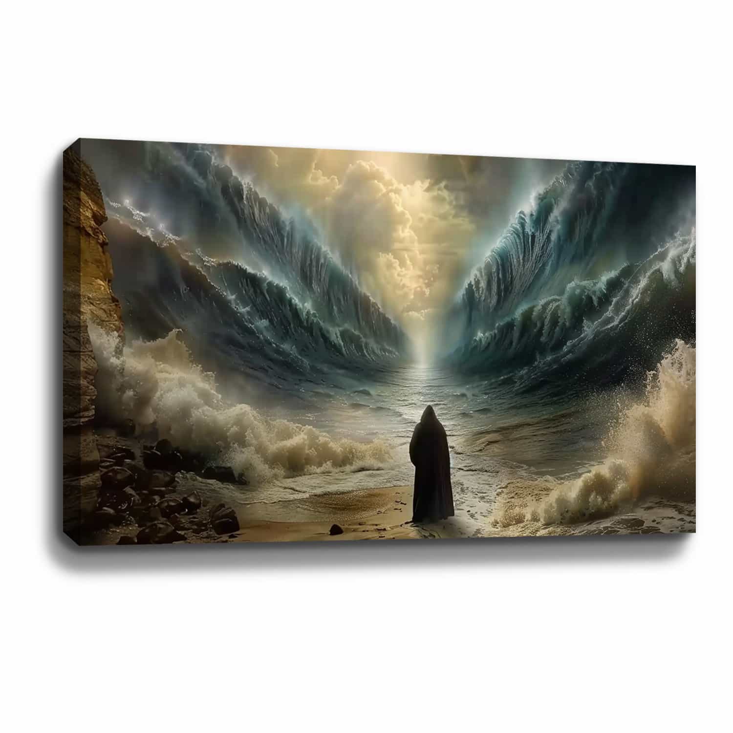 Moses Part The Water Canvas Art