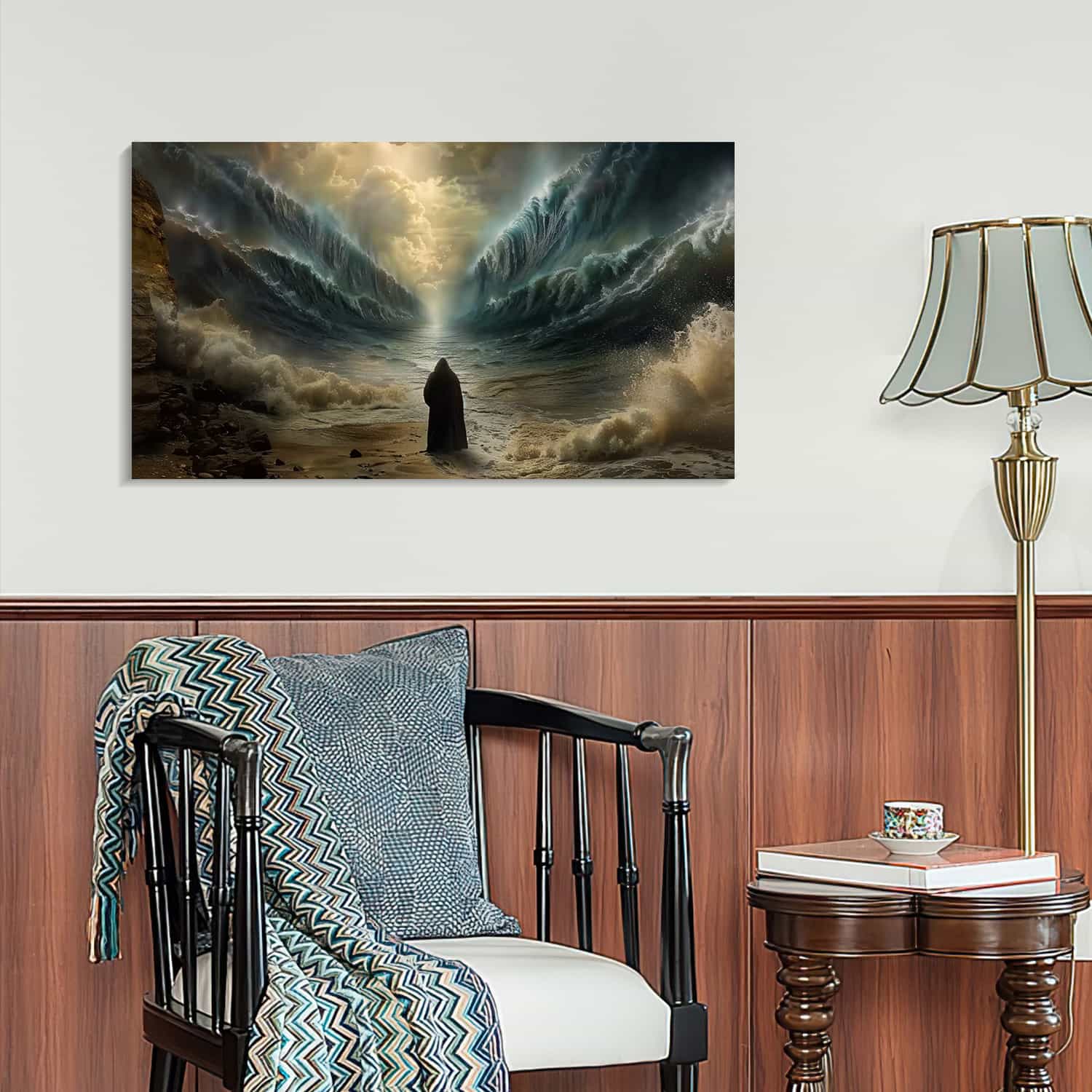 Moses Part The Water Canvas Art