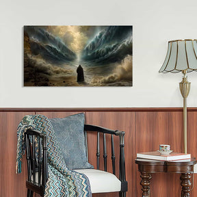 Moses Part The Water Canvas Art