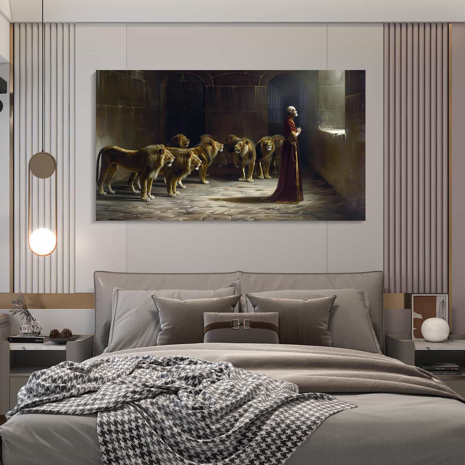 Daniel In The Lion Den Canvas Art