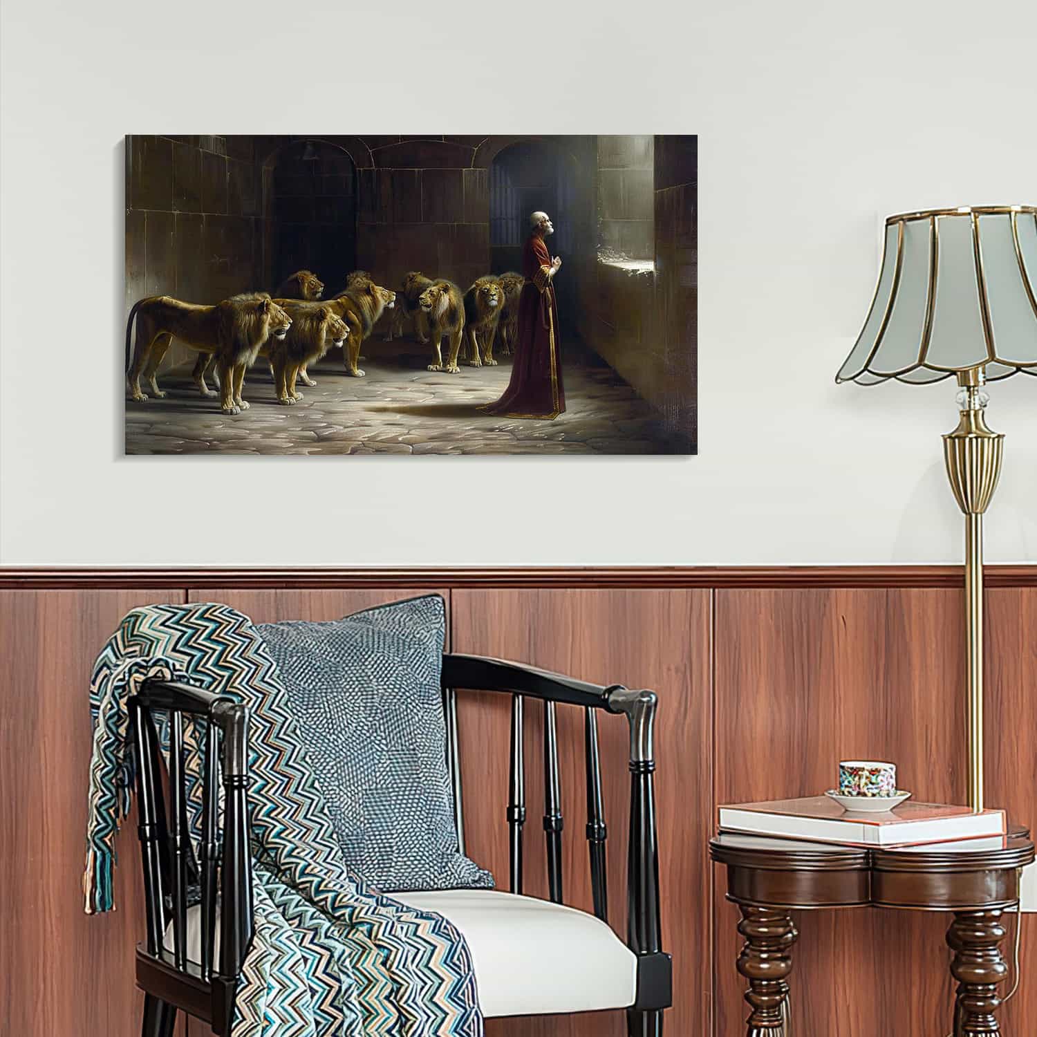Daniel In The Lion Den Canvas Art