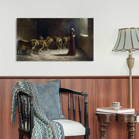 Daniel In The Lion Den Canvas Art