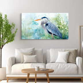 Egret Canvas Art