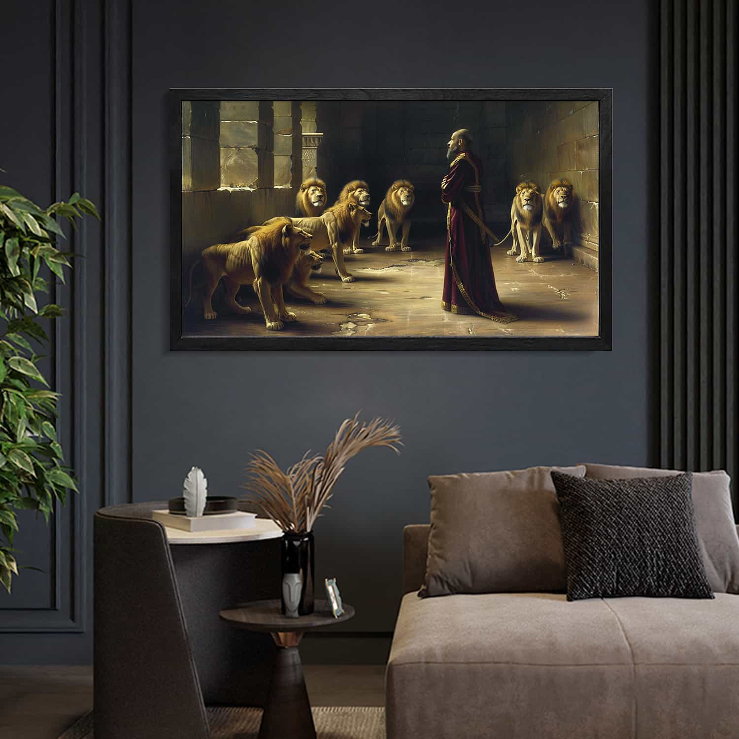Daniel In The Lion Den Canvas Art