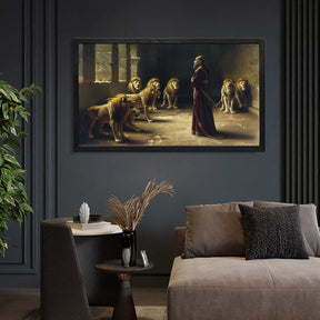 Daniel In The Lion Den Canvas Art