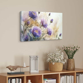 Purple Flower Canvas Art