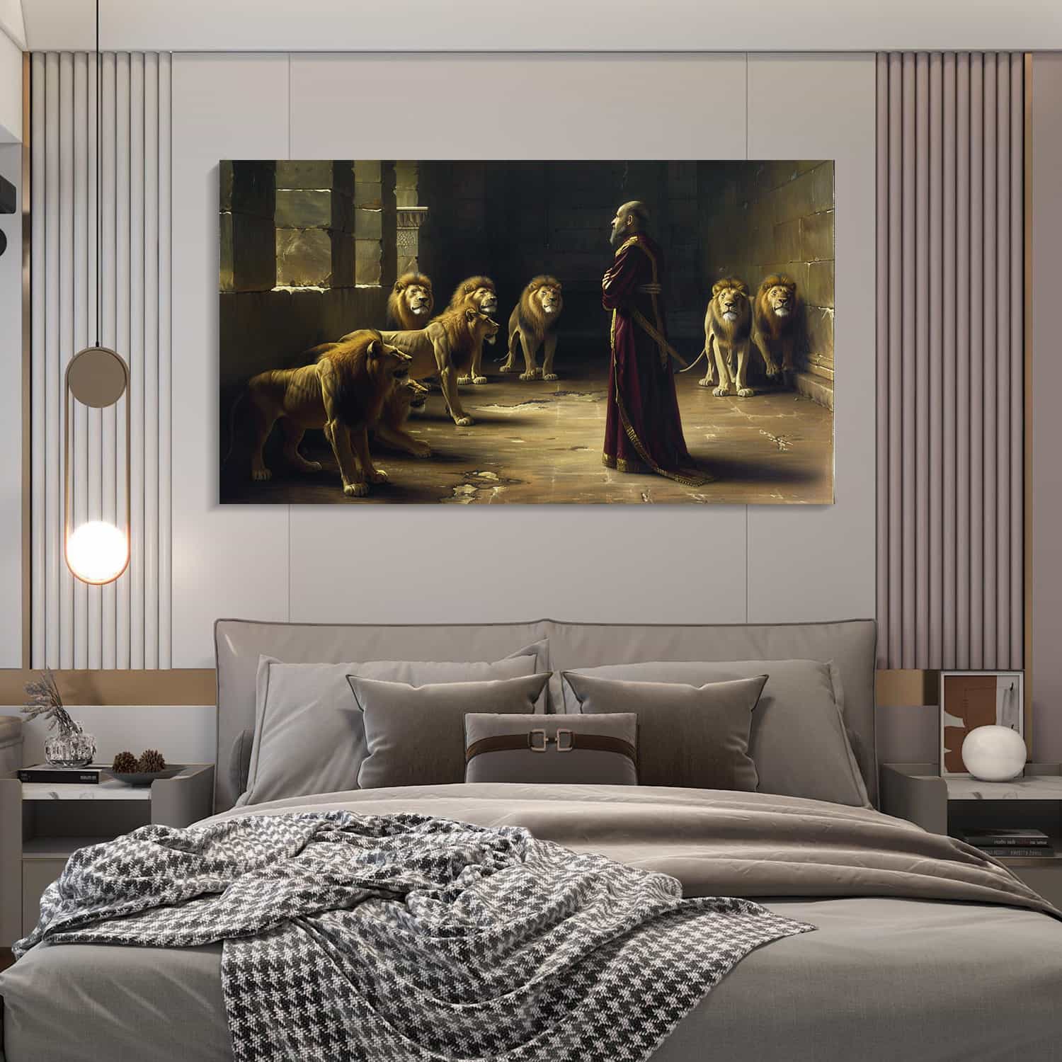 Daniel In The Lion Den Canvas Art