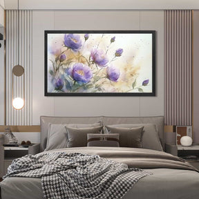 Purple Flower Canvas Art