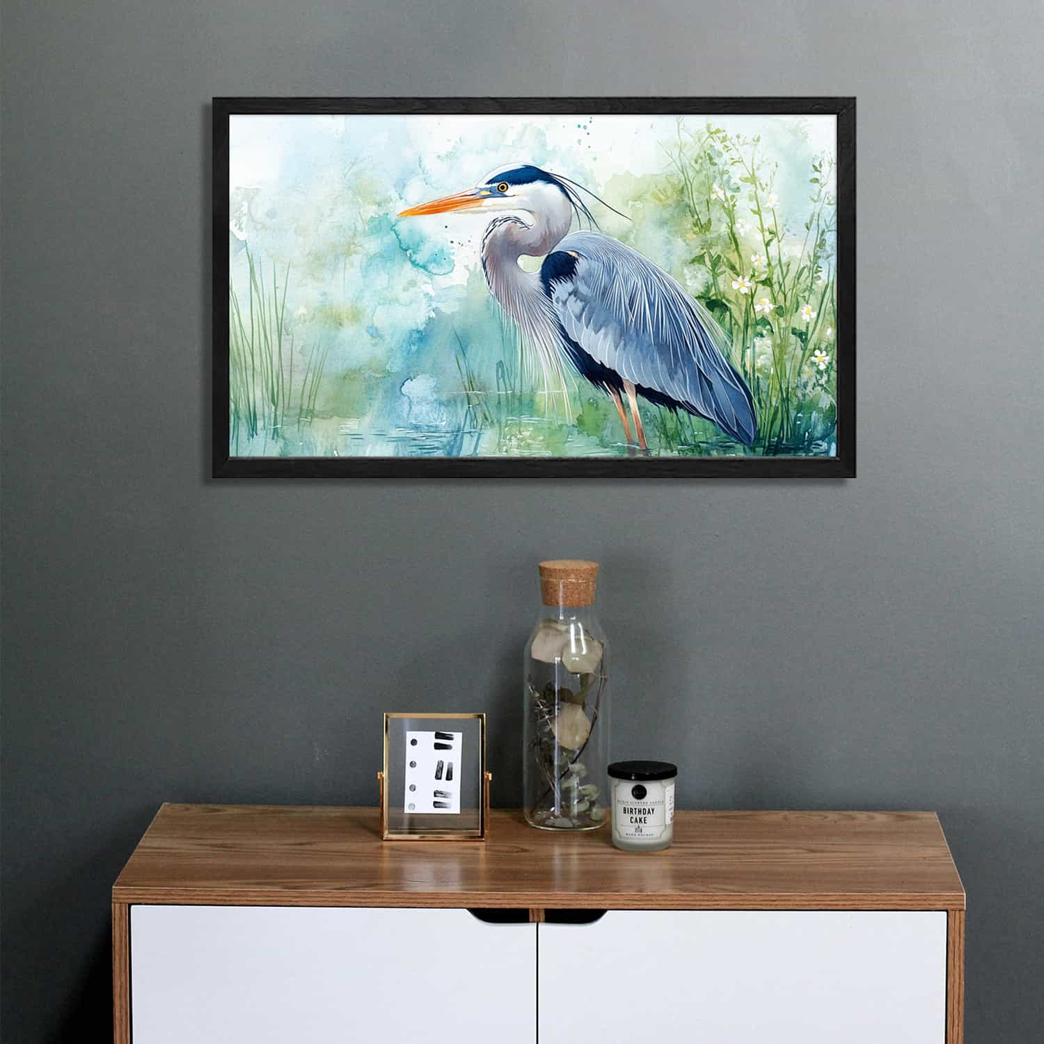 Egret Canvas Art