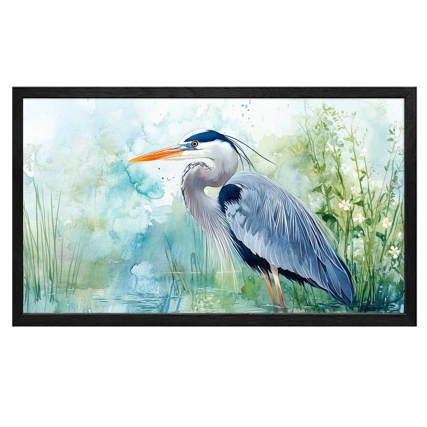 Egret Canvas Art