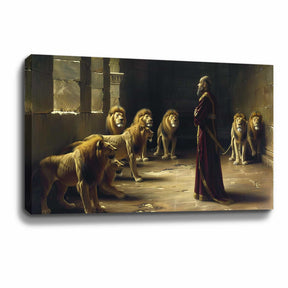 Daniel In The Lion Den Canvas Art