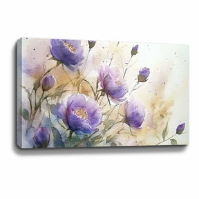 Purple Flower Canvas Art