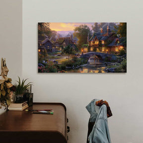 Cobblestone Bridge Canvas Art