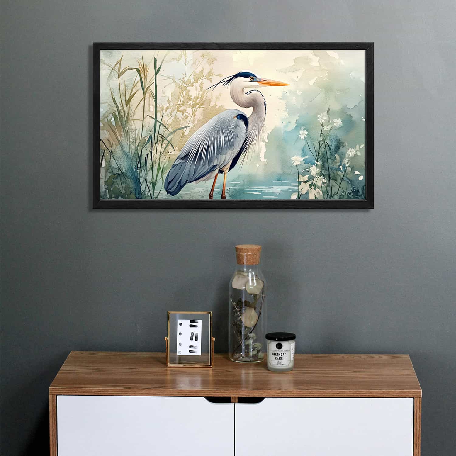Egret Canvas Art