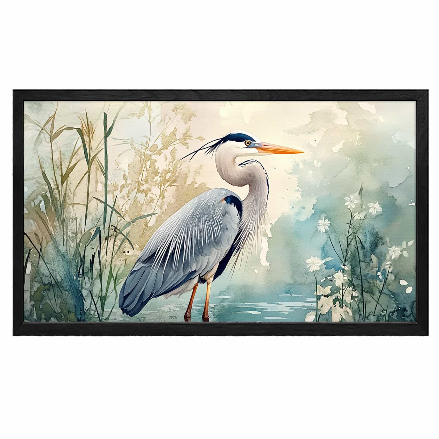 Egret Canvas Art