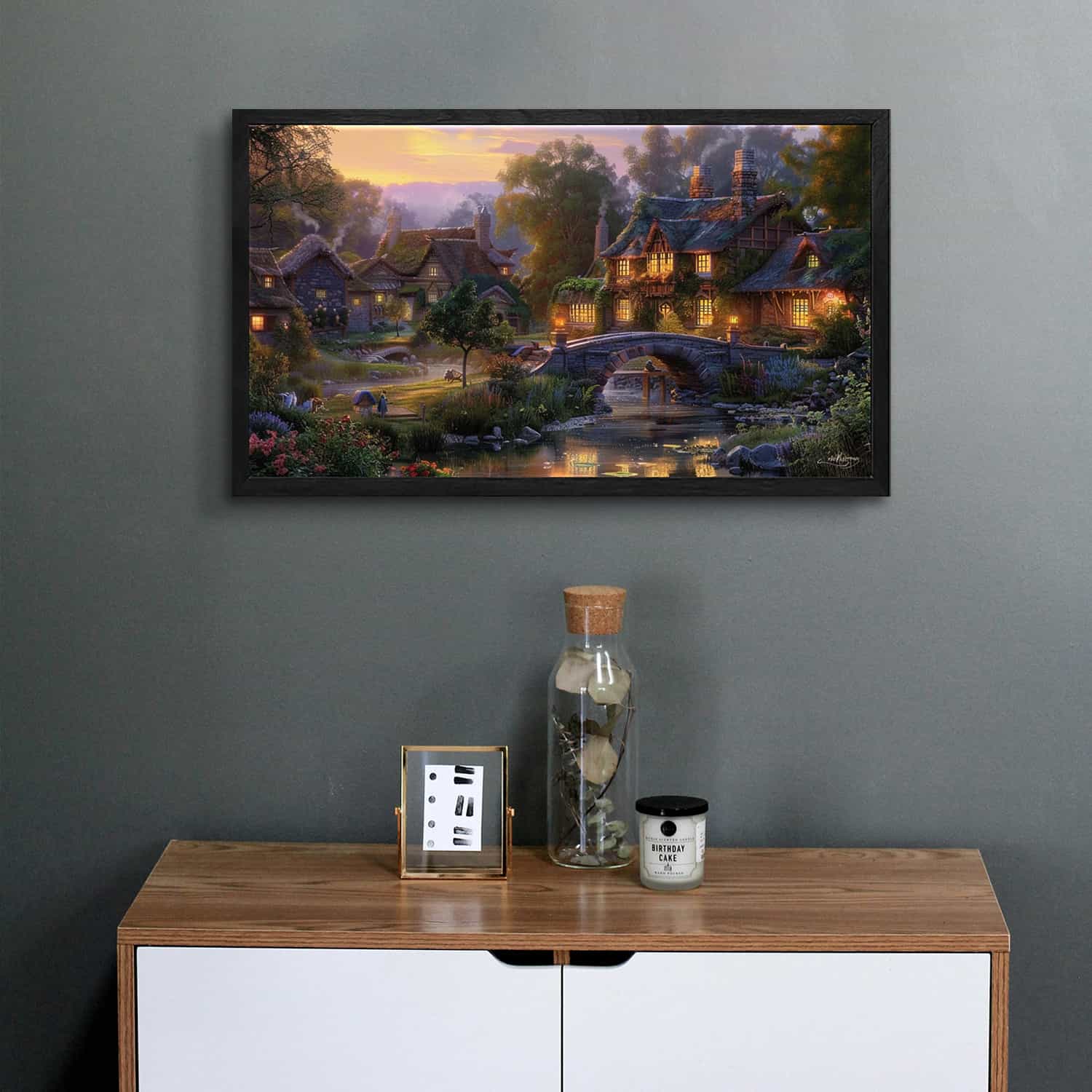 Cobblestone Bridge Canvas Art