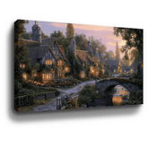 River Village Canvas Art