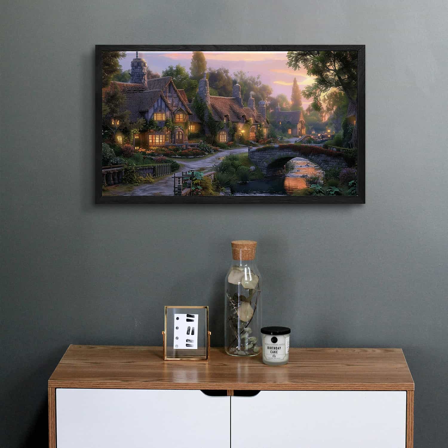 River Village Canvas Art