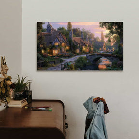 River Village Canvas Art