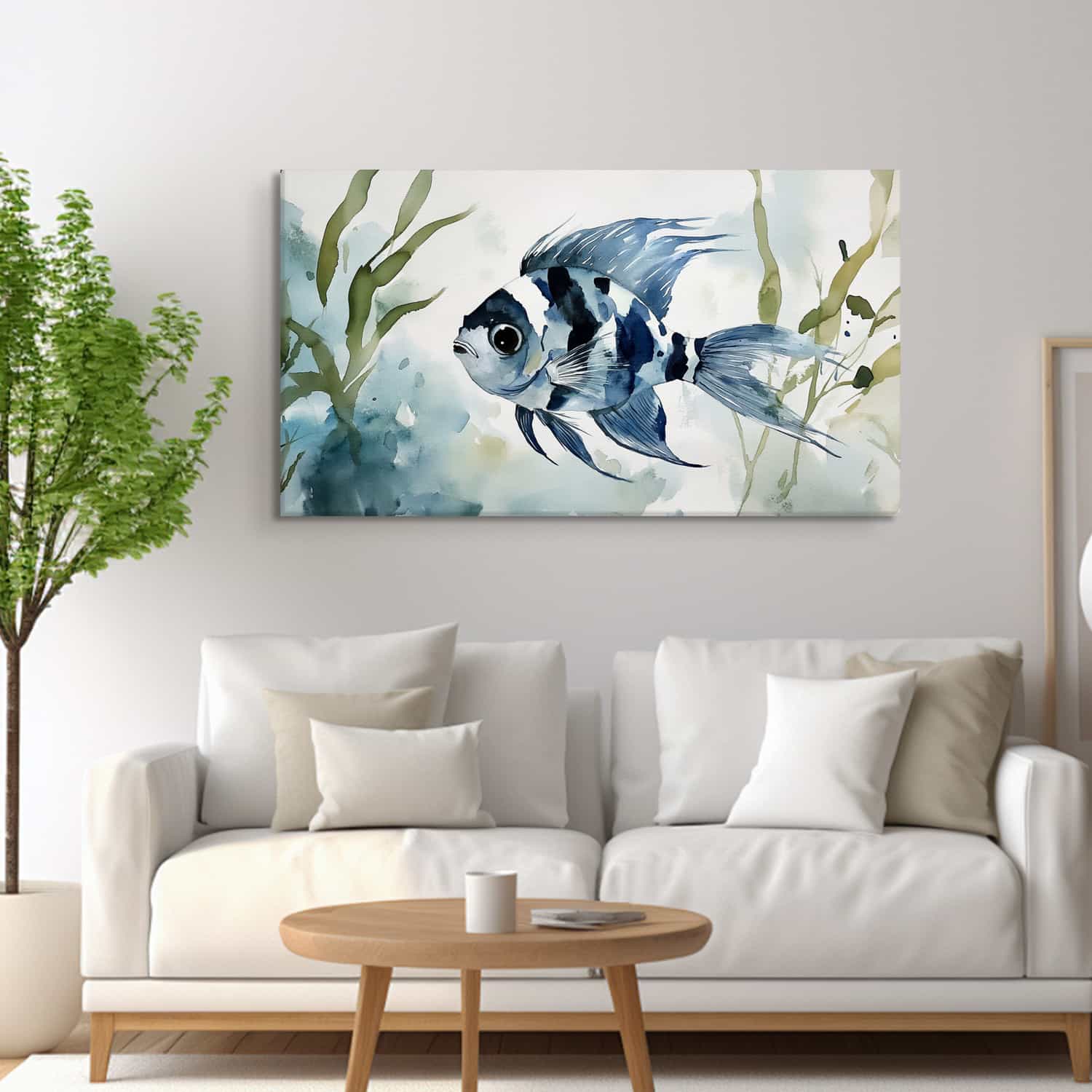 Blue Fish Canvas Art
