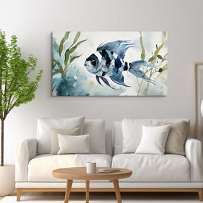 Blue Fish Canvas Art